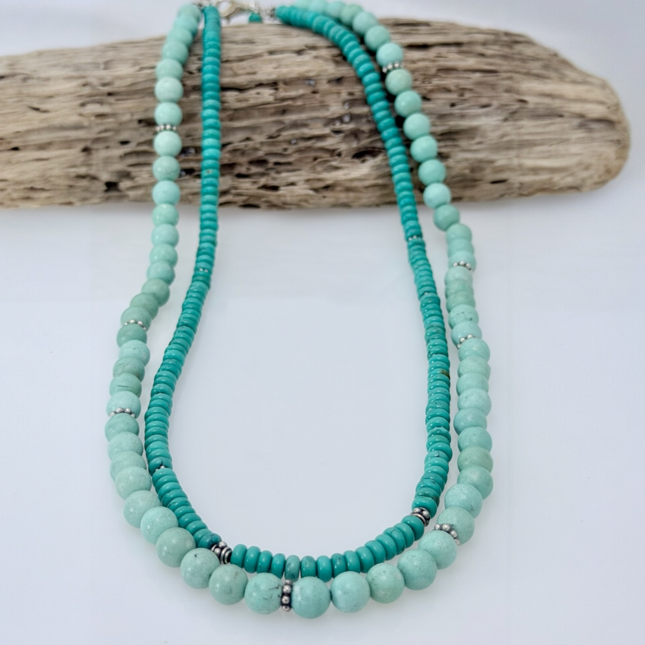 Turquoise Double Strand Necklace