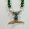 Ivory & Jade Whale Tail Necklace