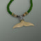 Ivory & Jade Whale Tail Necklace