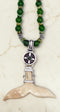 Ivory & Jade Whale Tail Necklace