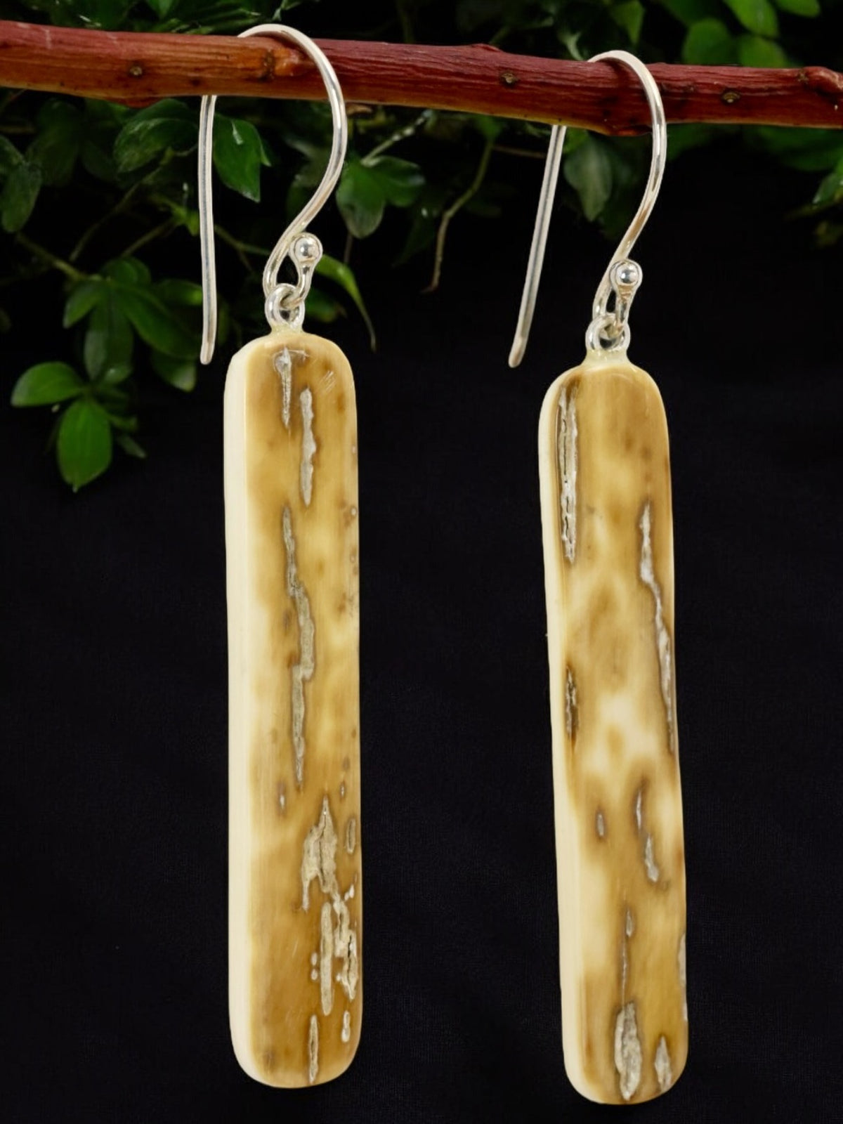 Rectangular Rounded Earrings Ivory Rounded Rectangle Earrings – Fish Creek Company