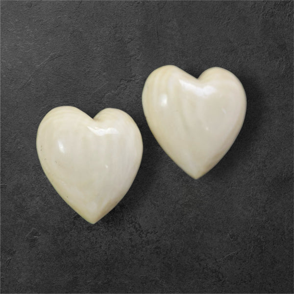Puffed Heart Post Earrings