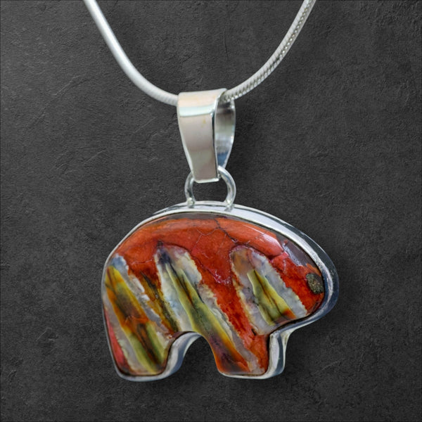 Mammoth Tooth Bear Pendant