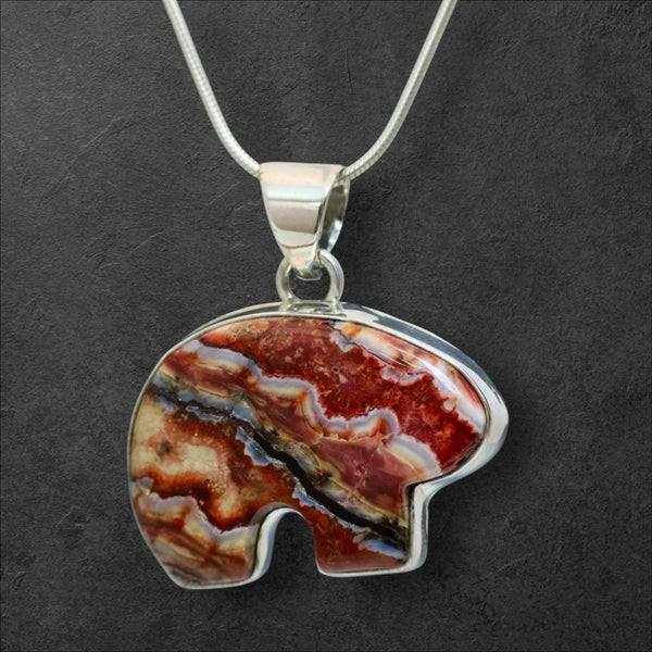 Mammoth Tooth Bear Pendant