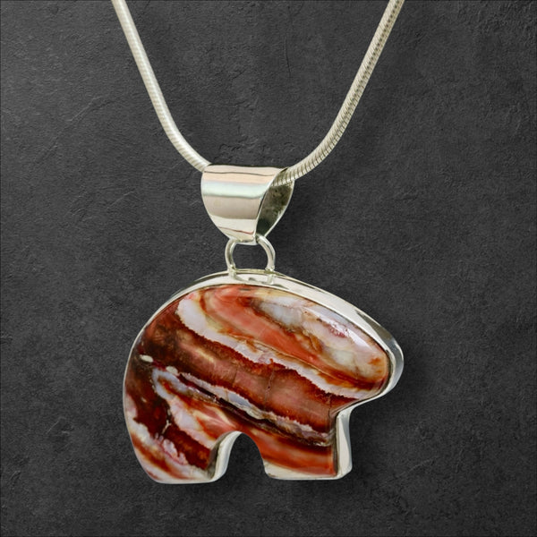 Mammoth Tooth Bear Pendant