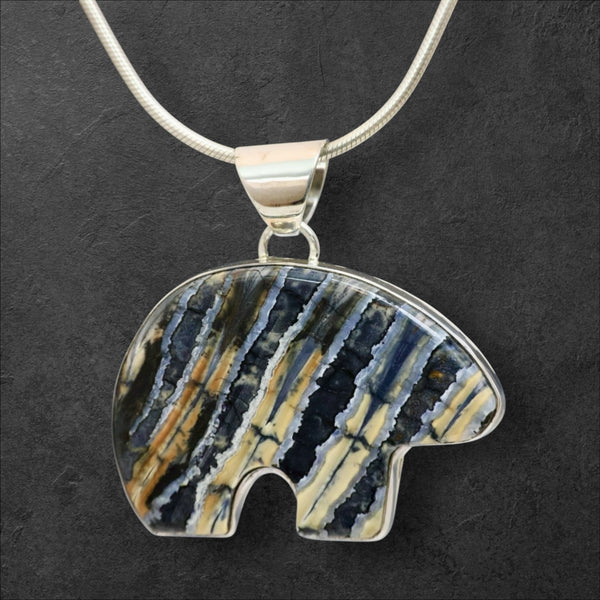 Mammoth Tooth Bear Pendant