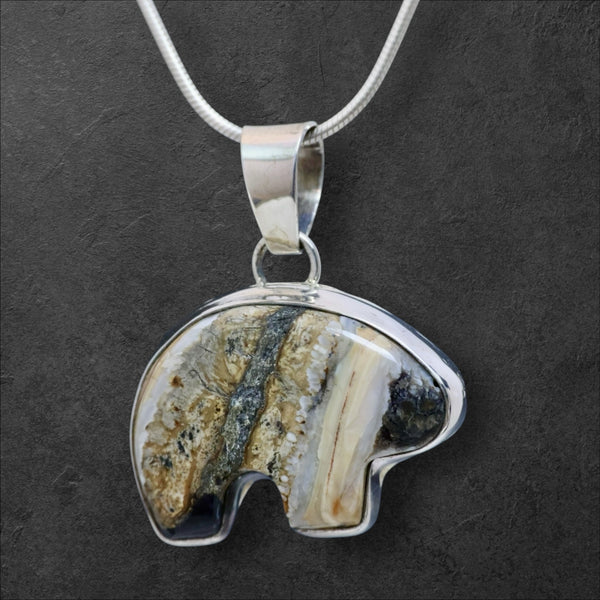 Mammoth Tooth Bear Pendant