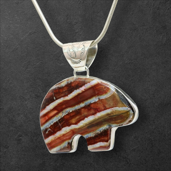 Mammoth Tooth Bear Pendant