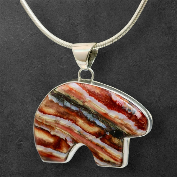 Mammoth Tooth Bear Pendant