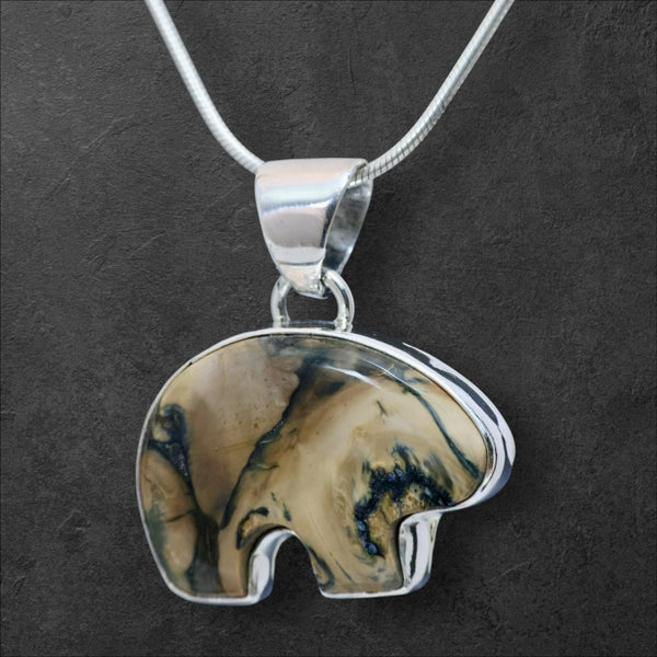 Mammoth Tooth Bear Pendant