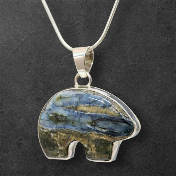 Mammoth Tooth Bear Pendant