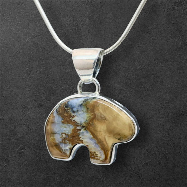 Mammoth Tooth Bear Pendant