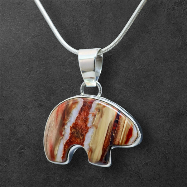 Mammoth Tooth Bear Pendant