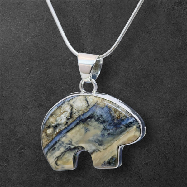 Mammoth Tooth Bear Pendant