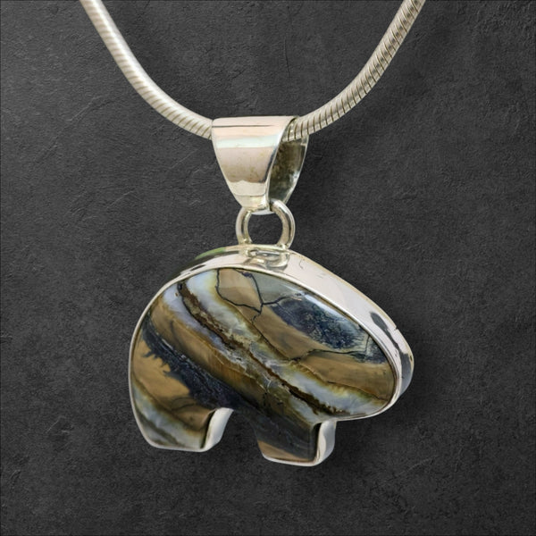 Mammoth Tooth Bear Pendant