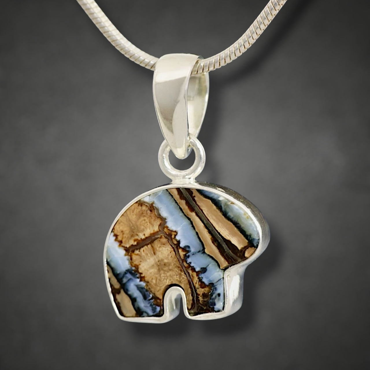 Mammoth Tooth Bear Pendant