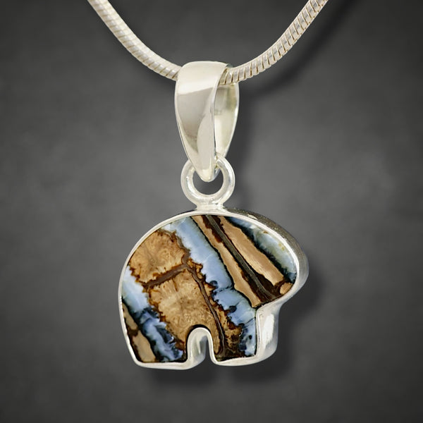 Mammoth Tooth Bear Pendant