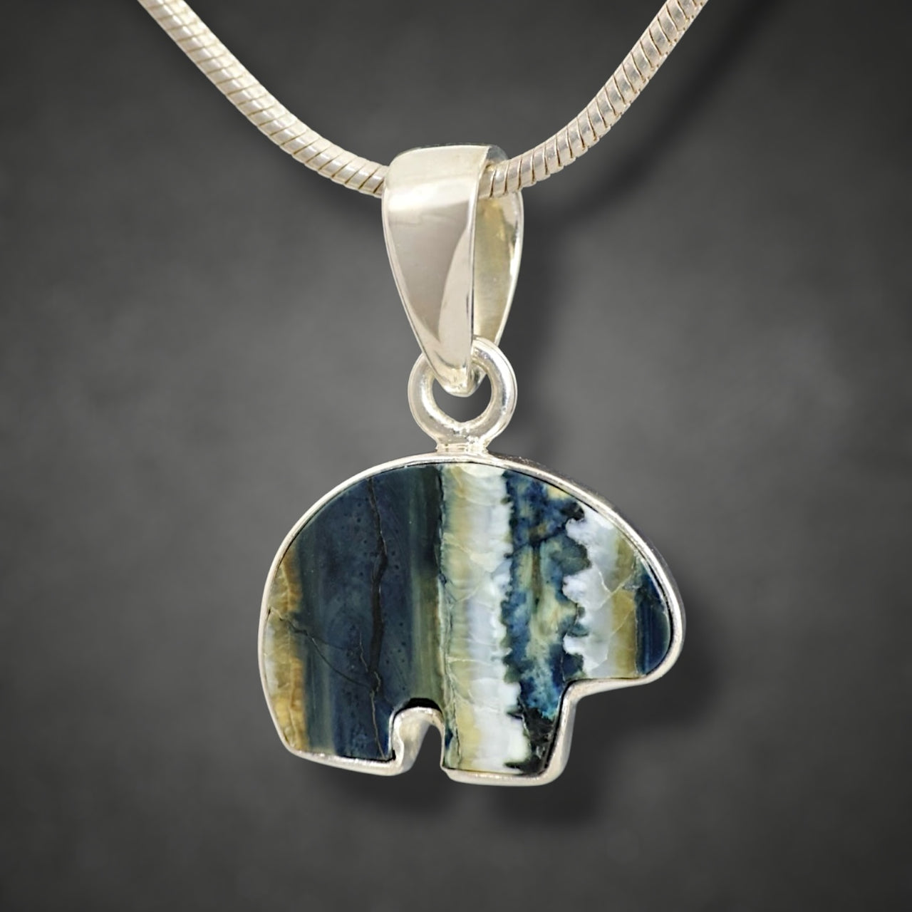 Mammoth Tooth Bear Pendant