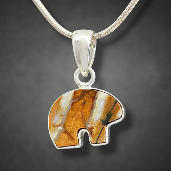 Mammoth Tooth Bear Pendant