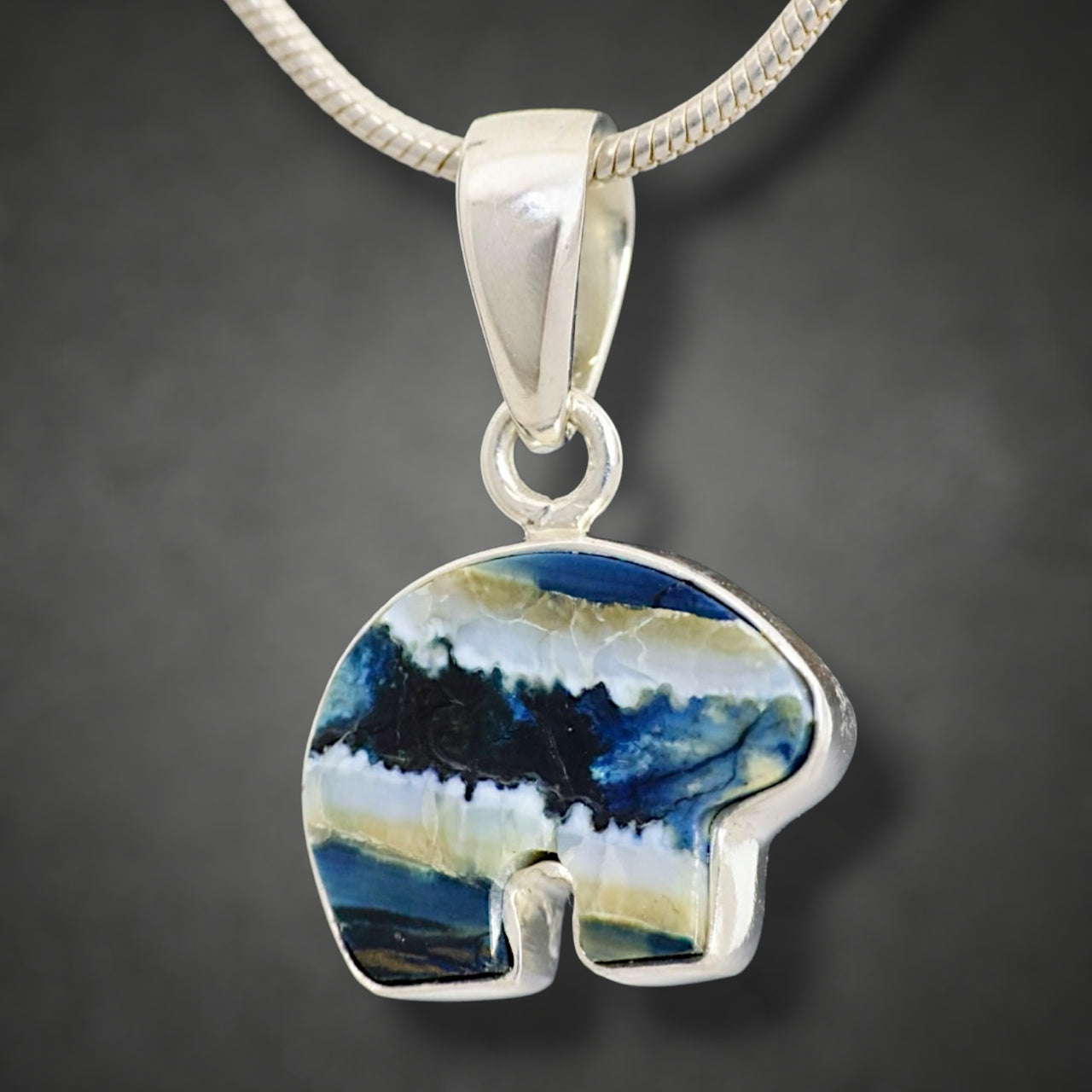 Mammoth Tooth Bear Pendant