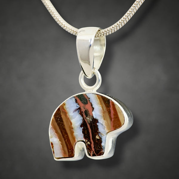 Mammoth Tooth Bear Pendant