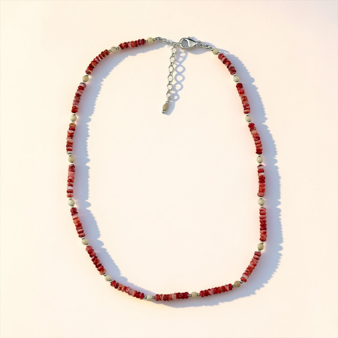 Ivory & Spiny Oyster Necklace