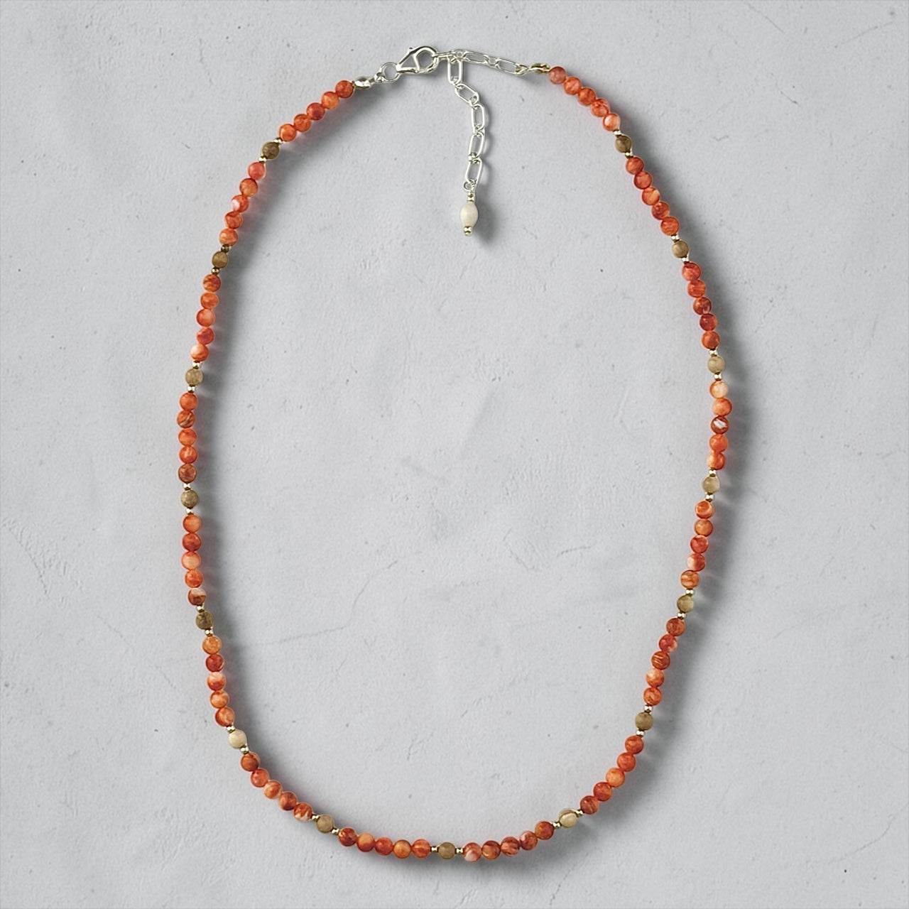 Ivory & Spiny Oyster Necklace