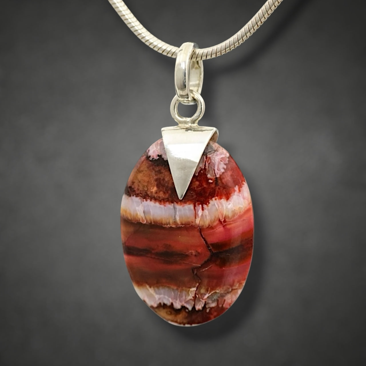 Mammoth Tooth Small Oval Pendant