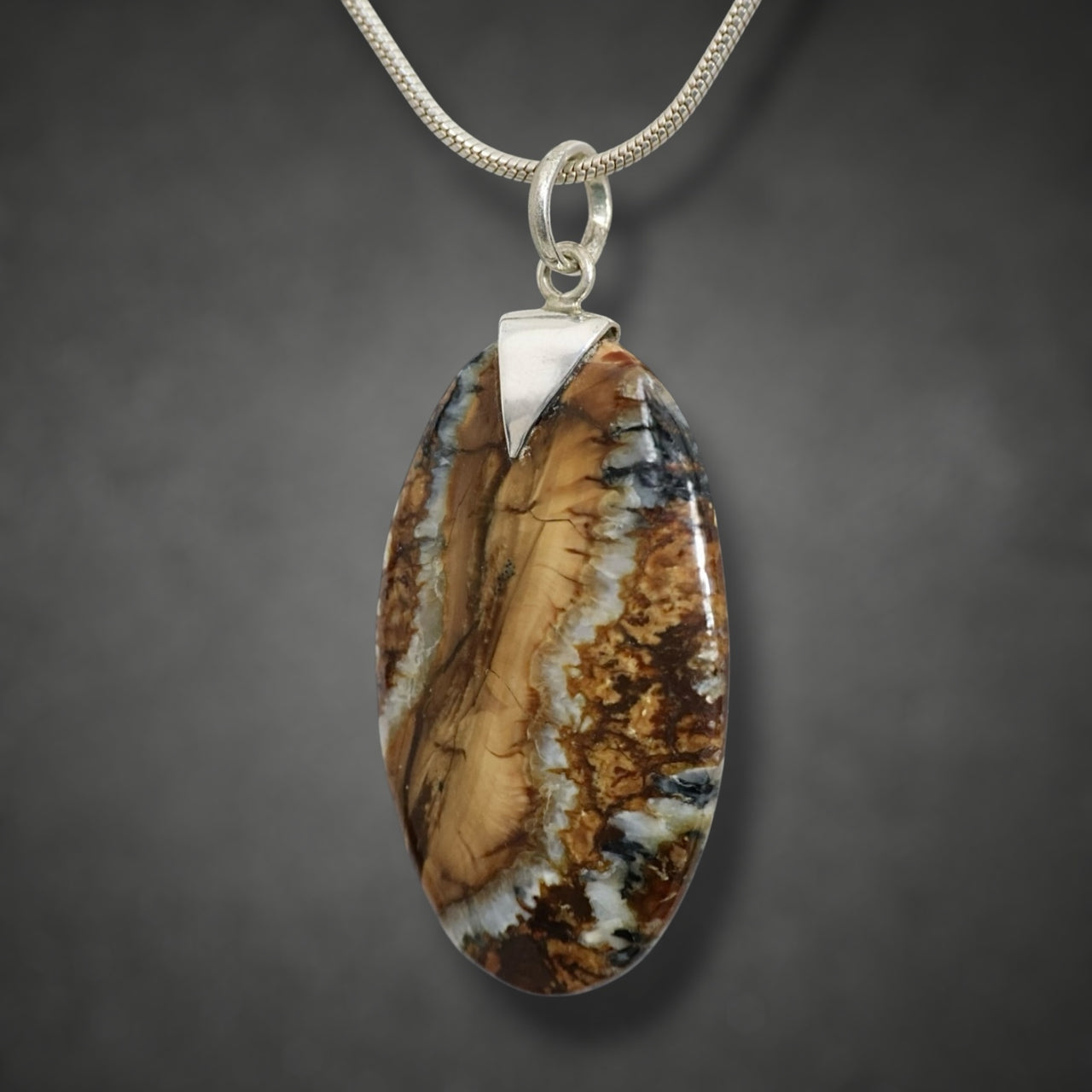 Mammoth Tooth Oval Pendant