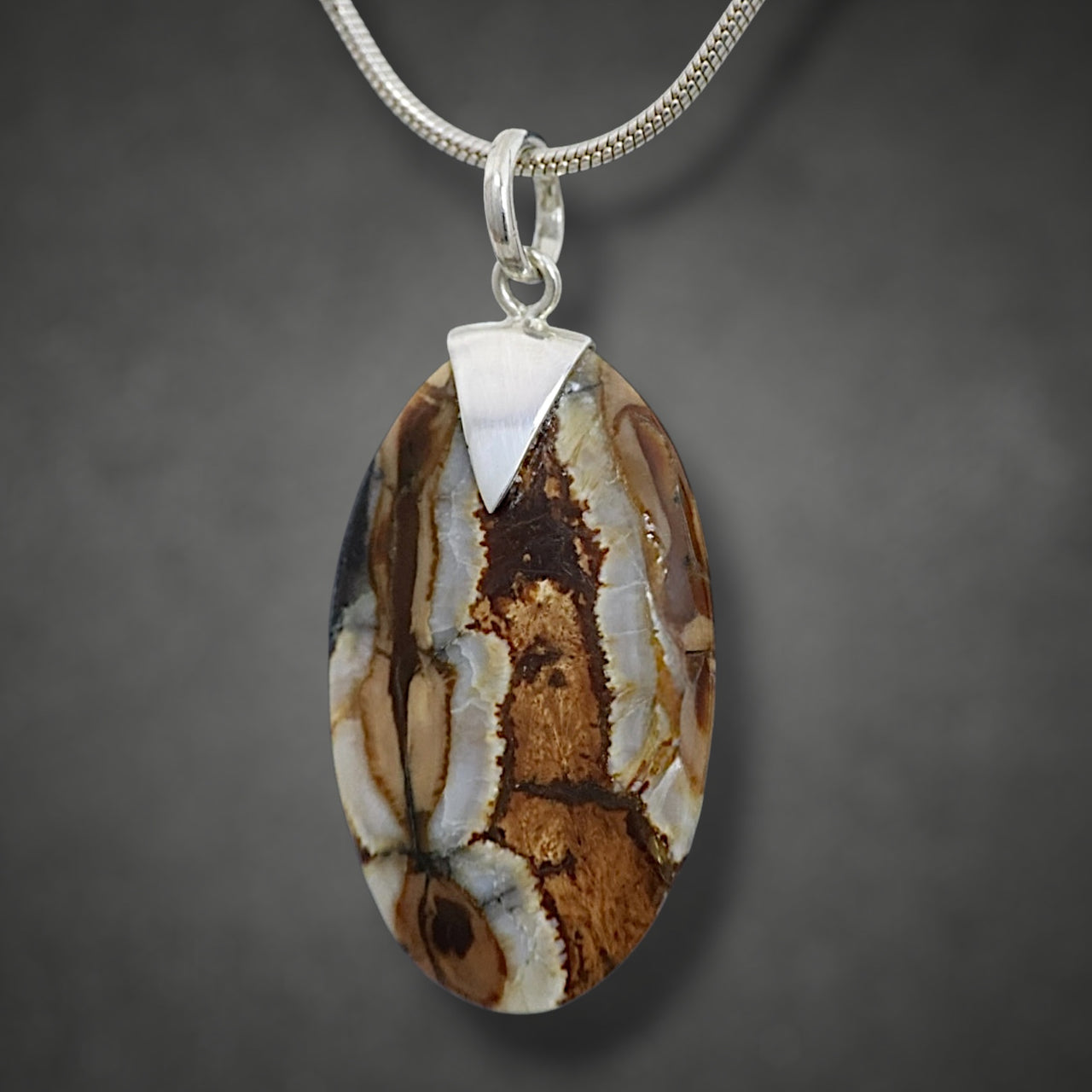 Mammoth Tooth Oval Pendant