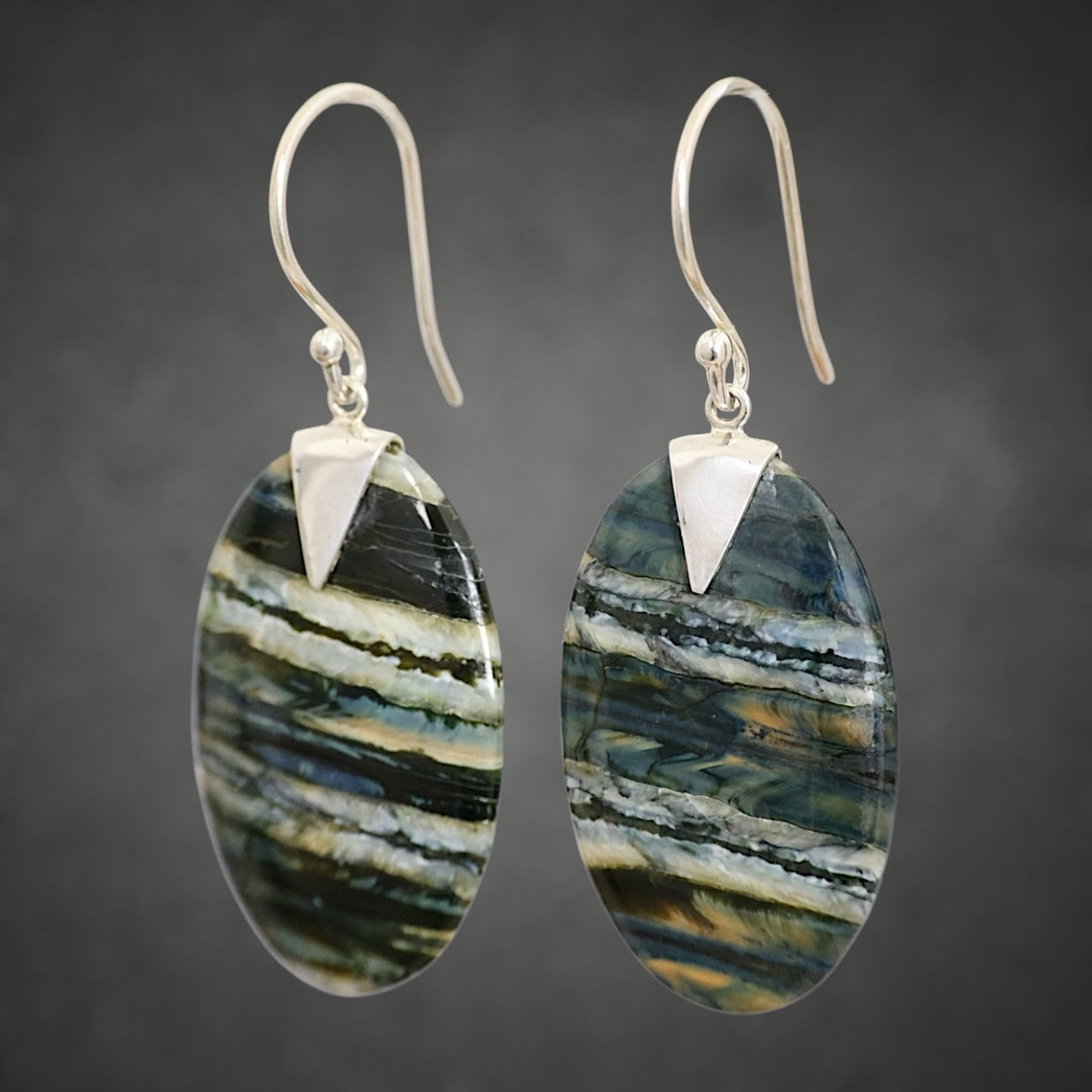 Mammoth Tooth Large Oval Earrings