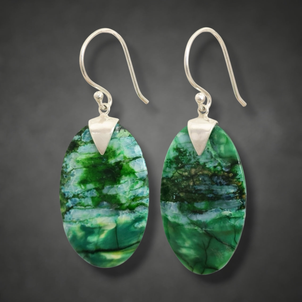 Mammoth Tooth Large Oval Earrings