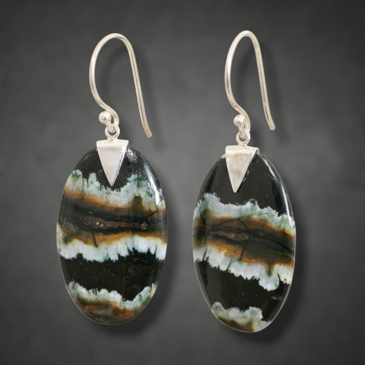Mammoth Tooth Large Oval Earrings