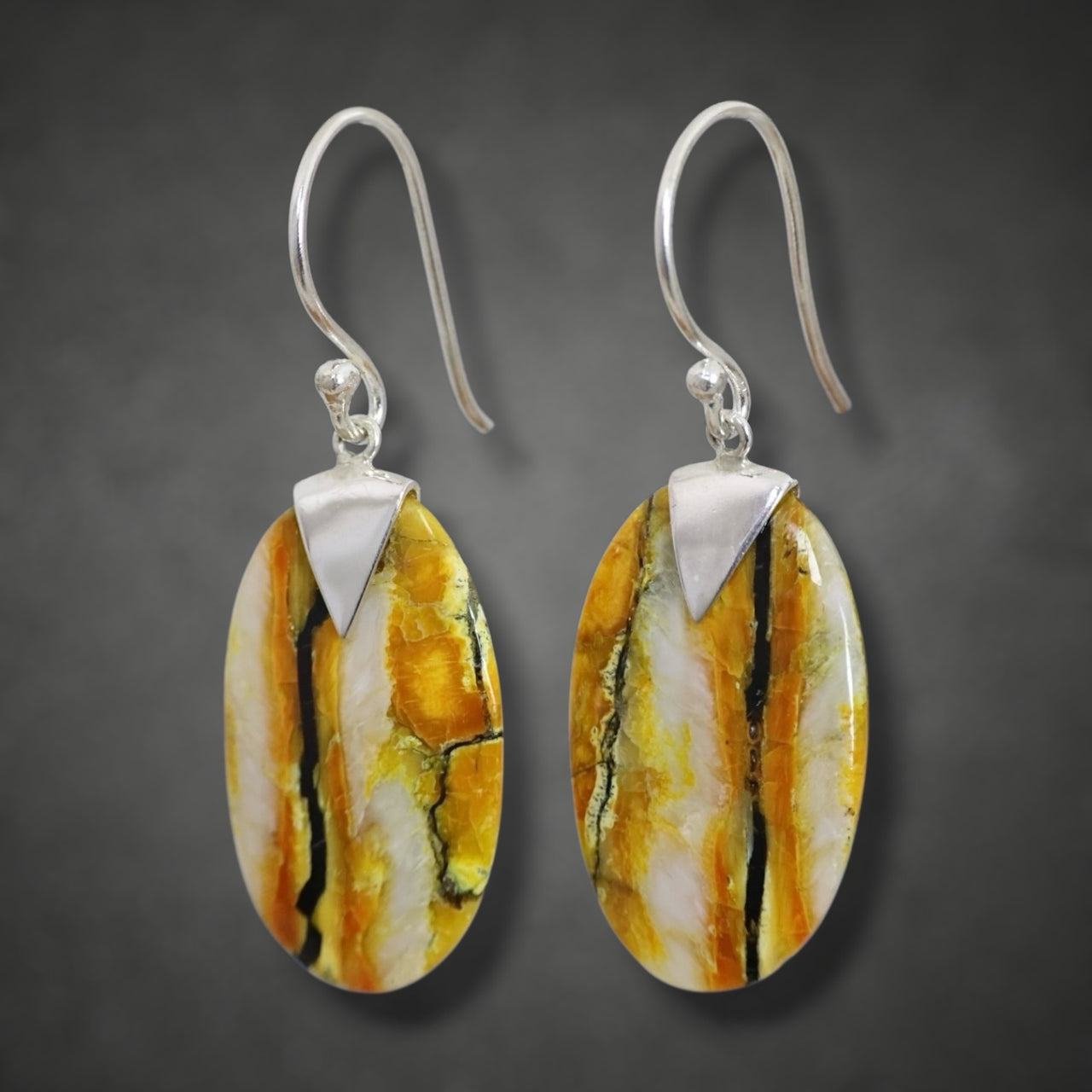 Mammoth Tooth Med Oval Earrings
