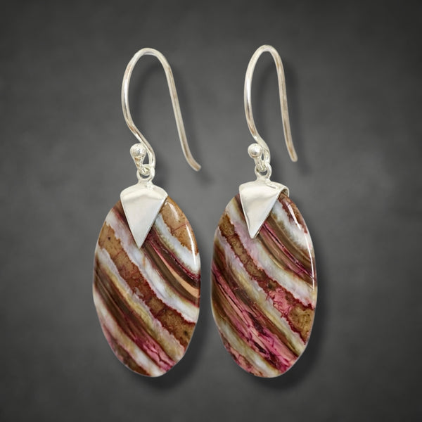 Mammoth Tooth Med Oval Earrings