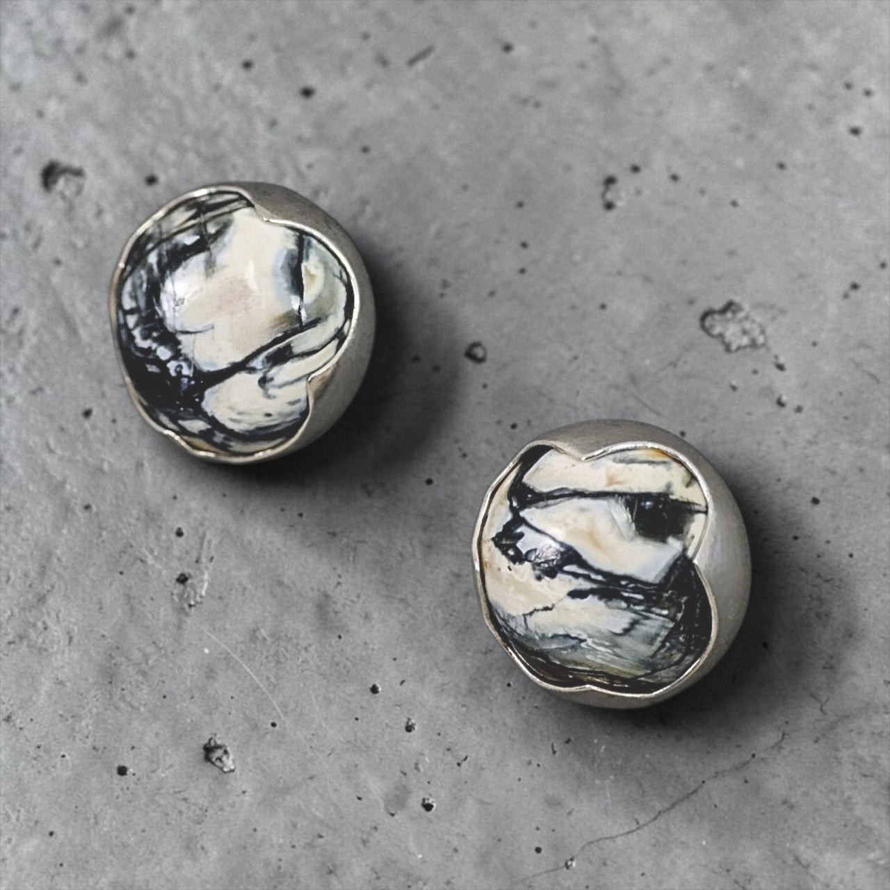 Mammoth Tooth Post Earrings