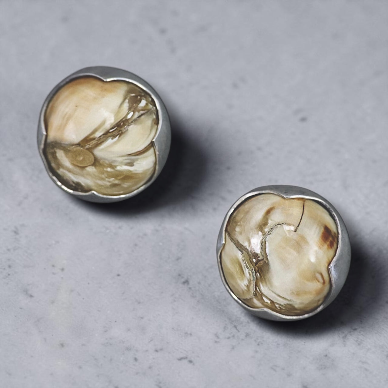 Mammoth Tooth Post Earrings