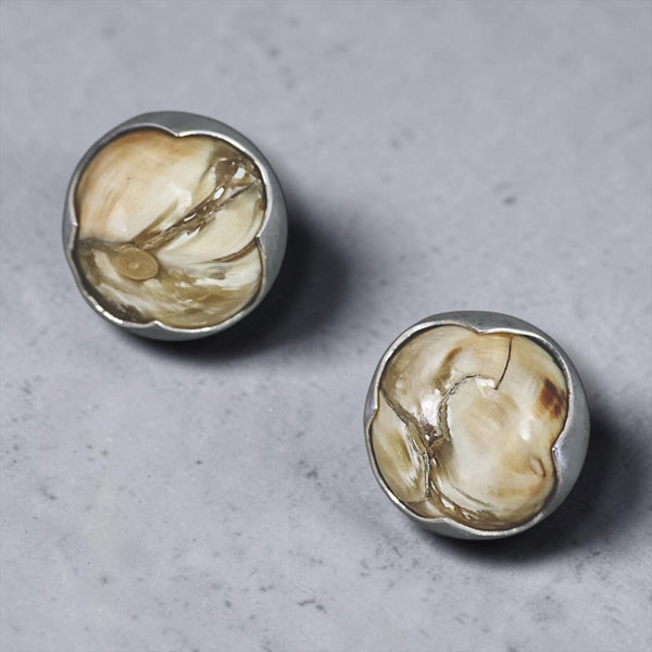 Mammoth Tooth Post Earrings