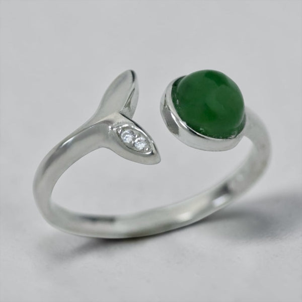 Jade Whale Tail Ring