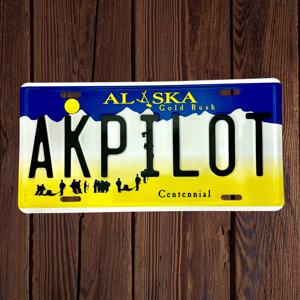 AK Pilot License plate