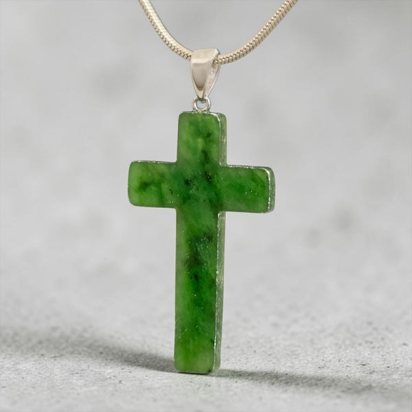 Jade Cross Pendant