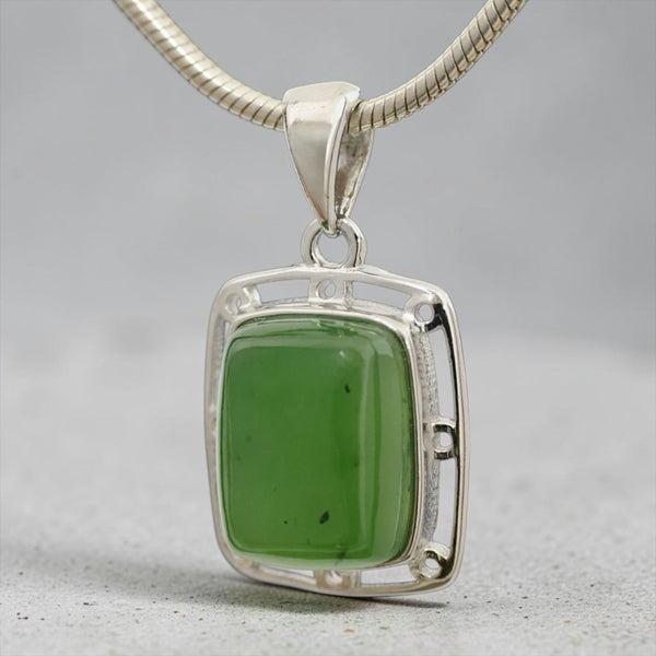 Jade Square Pendant