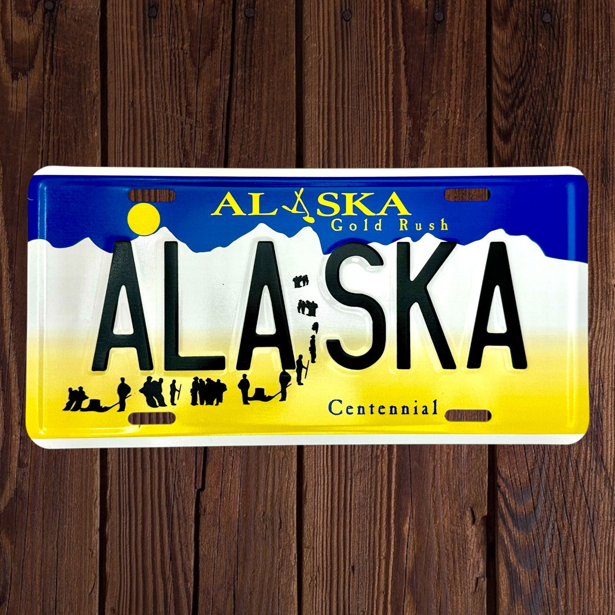 Alaska License Plate Fish Creek Company Alaska license plate fish creek company