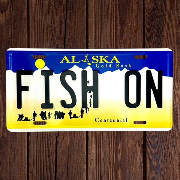 Fish On License plate