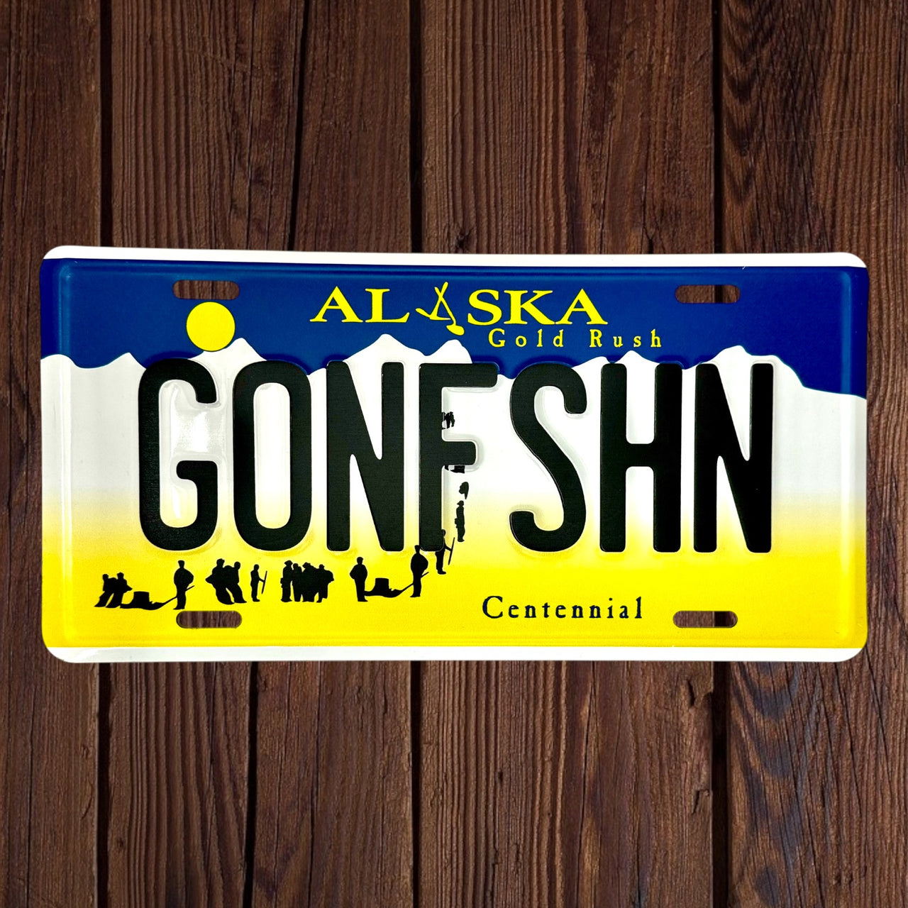 Gone Fishn License plate