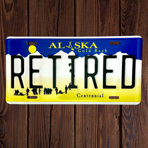 Retired License plate