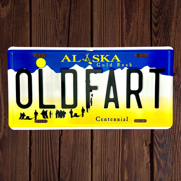 Old Fart License plate