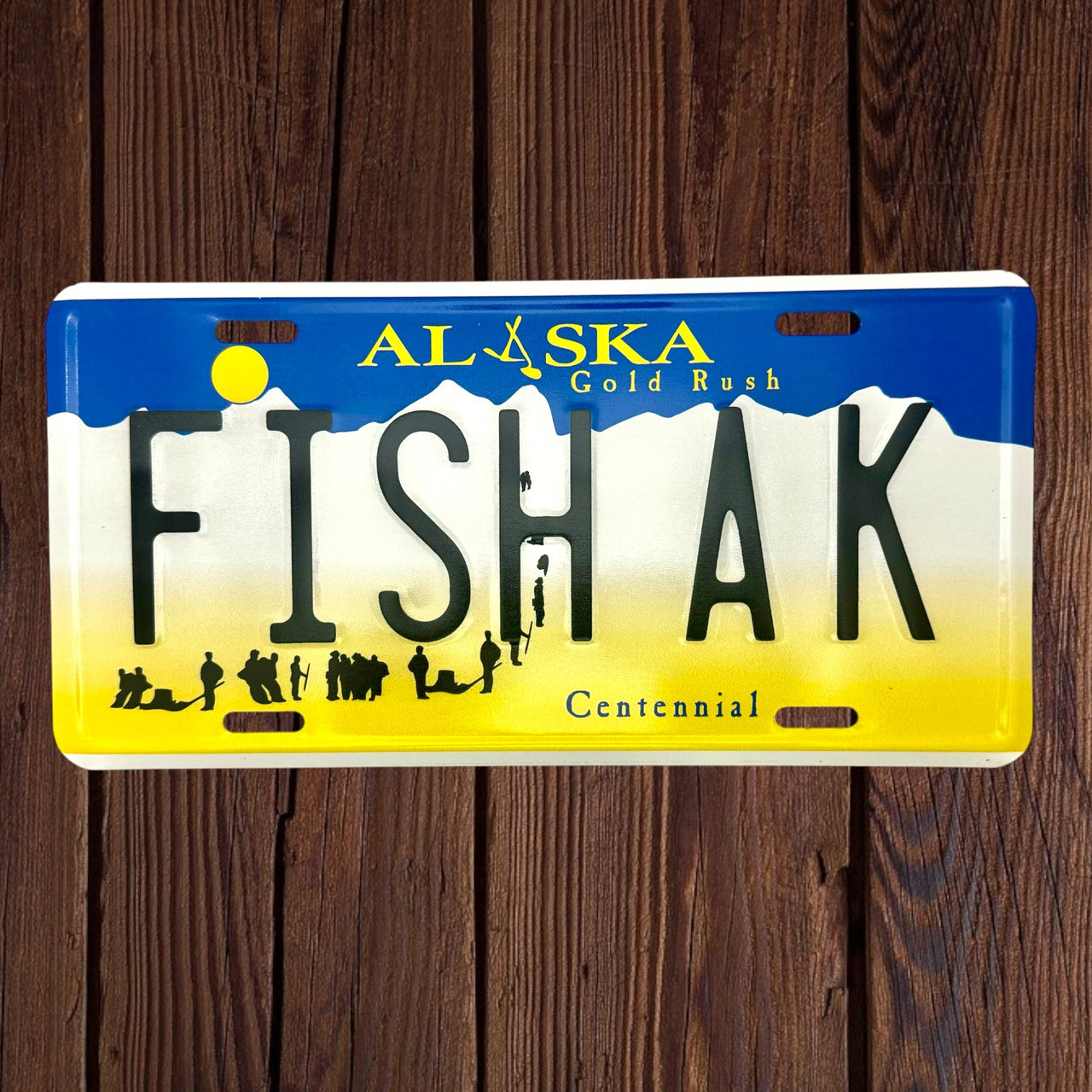 Fish AK  plate