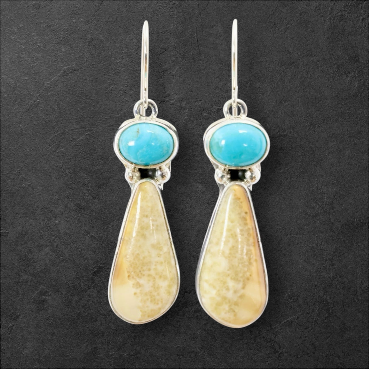 Ivory & Turquoise Earrings