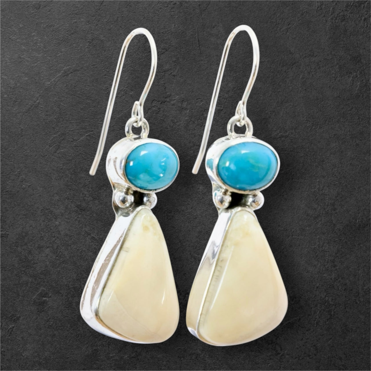 Ivory & Turquoise Earrings